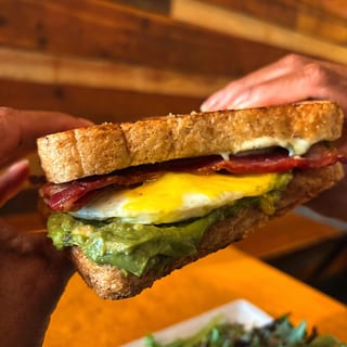 Fried Egg, Bacon, & Avocado Sandwich