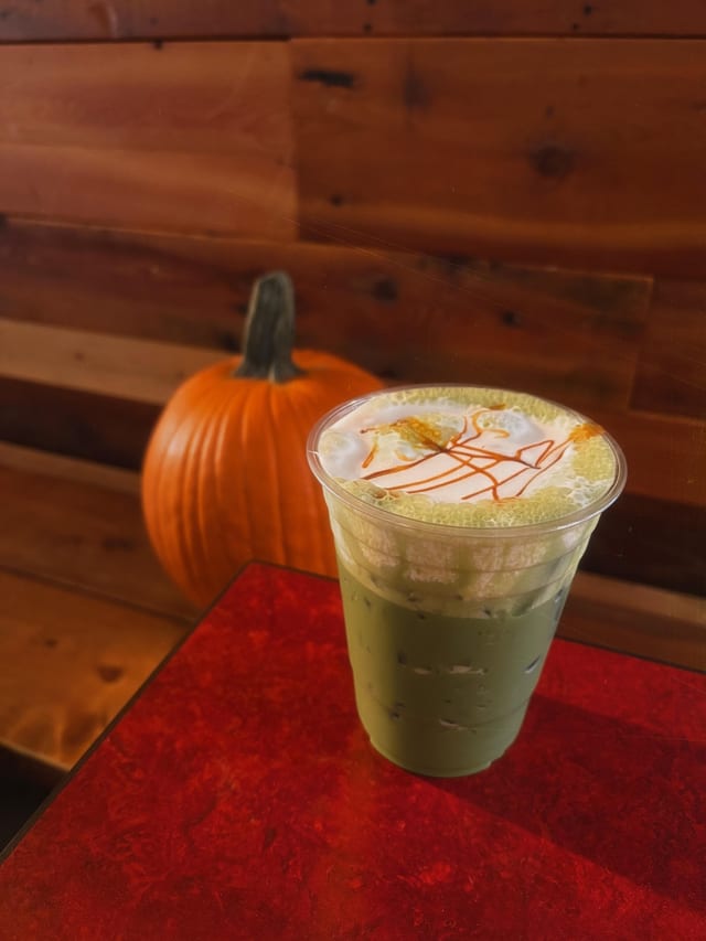 Peaches and Cream Matcha.