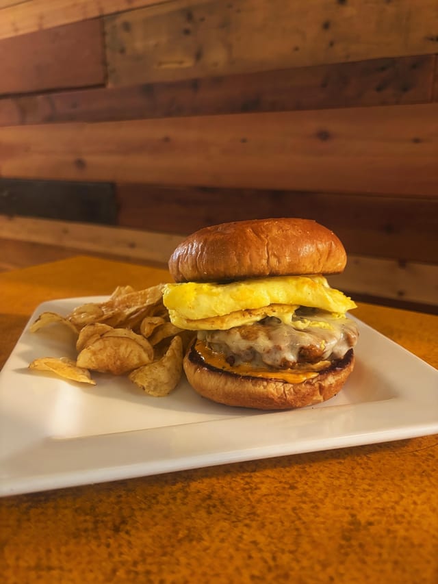 Chicken Sausage, Egg & Cheese Sandwich.